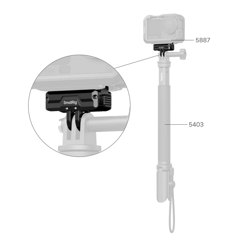 스몰리그 5890 양방향 퀵릴리즈 폴딩 어댑터 마운트