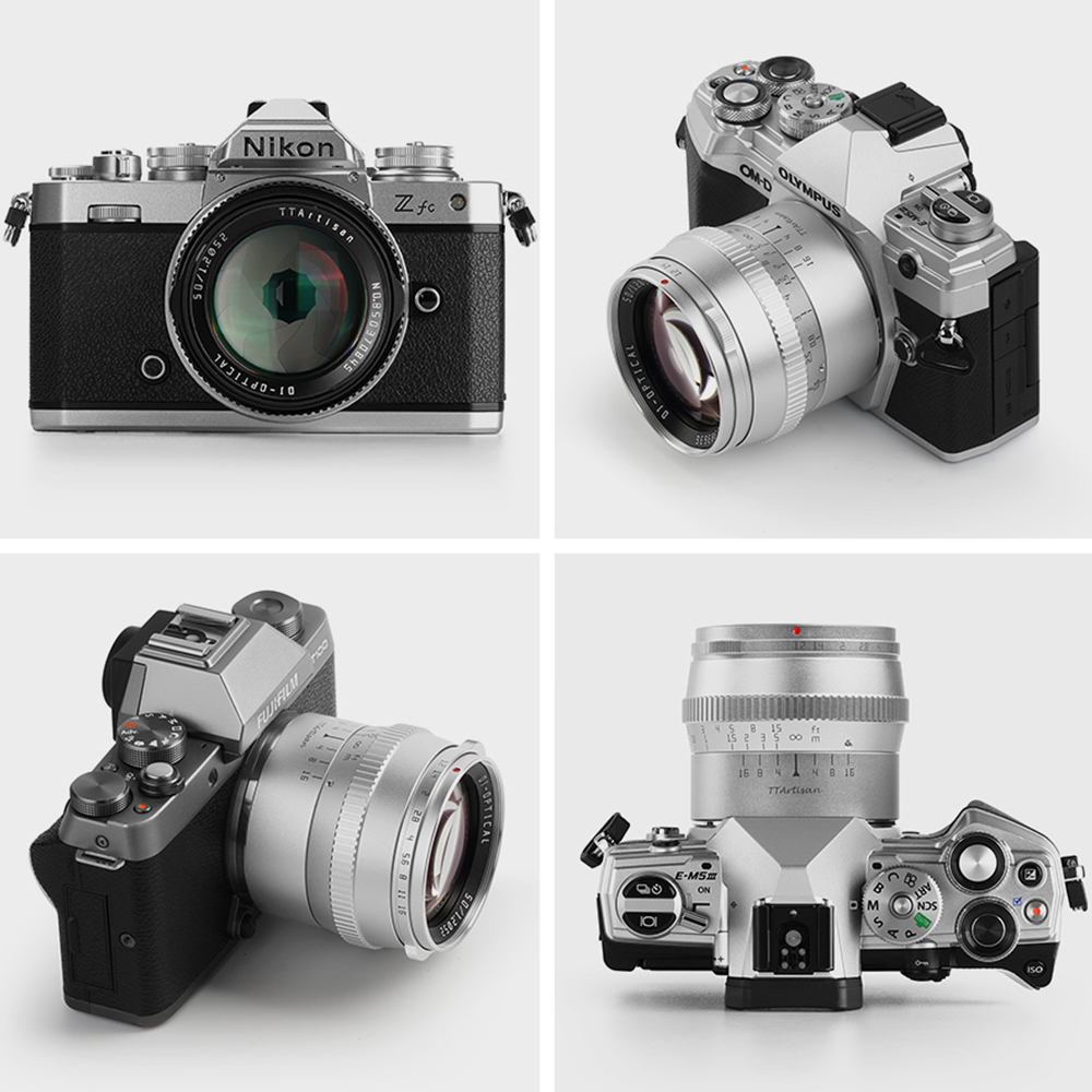 [리퍼비시 A] 티티아티산 50mm F1.2 소니 E마운트 APS-C 렌즈 실버 TTArtisan