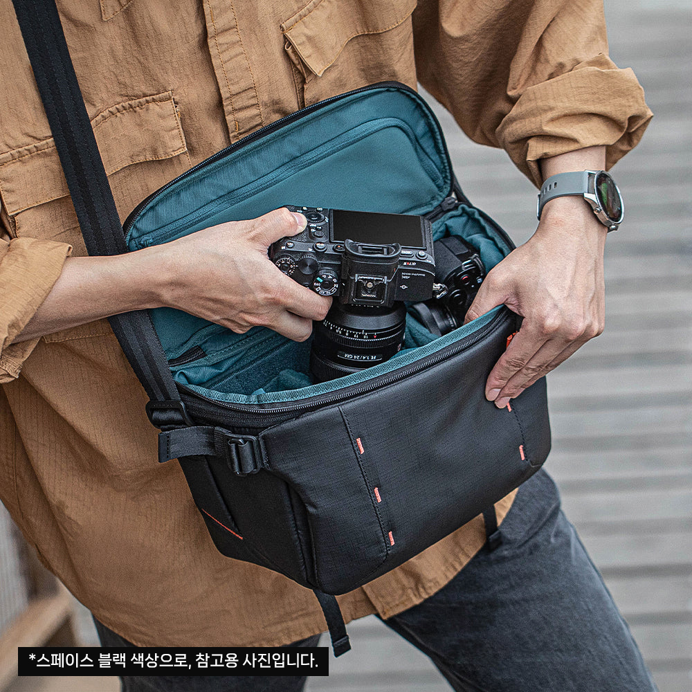 [캐논EOS클럽 공동구매] 피지테크 원모 슬링백 11L 카모 카메라 드론 짐벌 수납