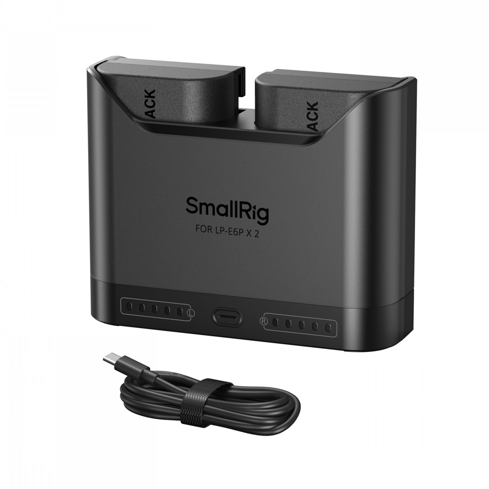 스몰리그 5485 캐논 LP-E6P 카메라 배터리 PD 3.0 고속 충전기 키트