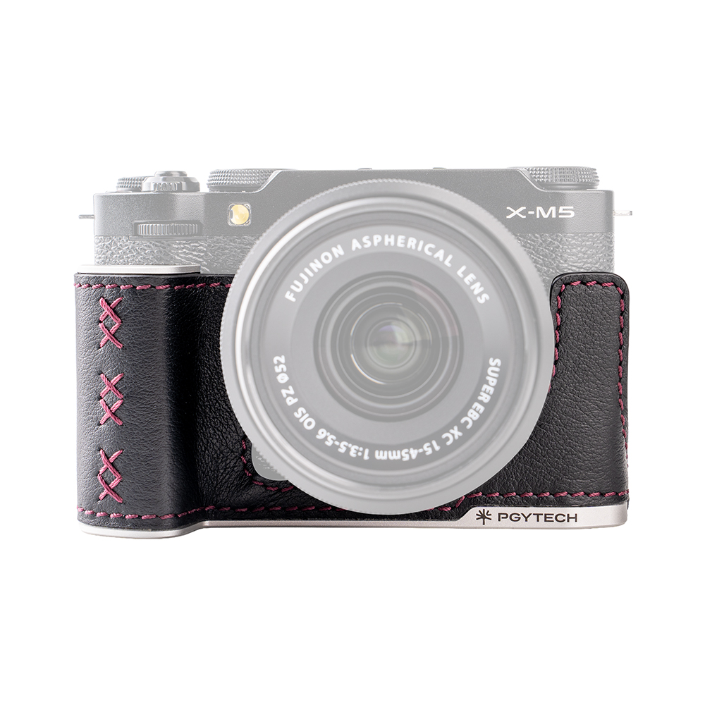 피지테크 가죽 카메라 케이스 후지 X-M5 블랙 P-CB-543