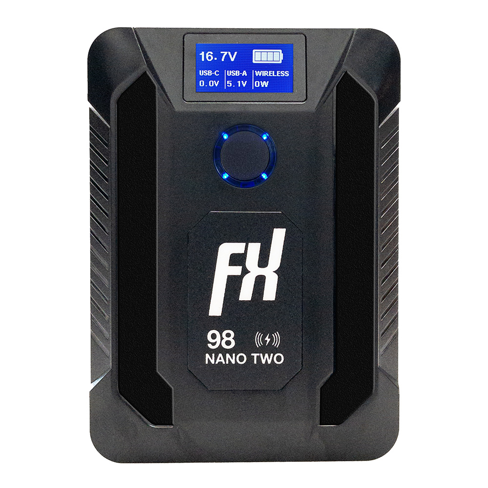 [도프룩 공동구매] FXLION 나노 투 와이어리스 V마운트 배터리 100Wh / 10A 스마트폰 무선충전 기능 탑재