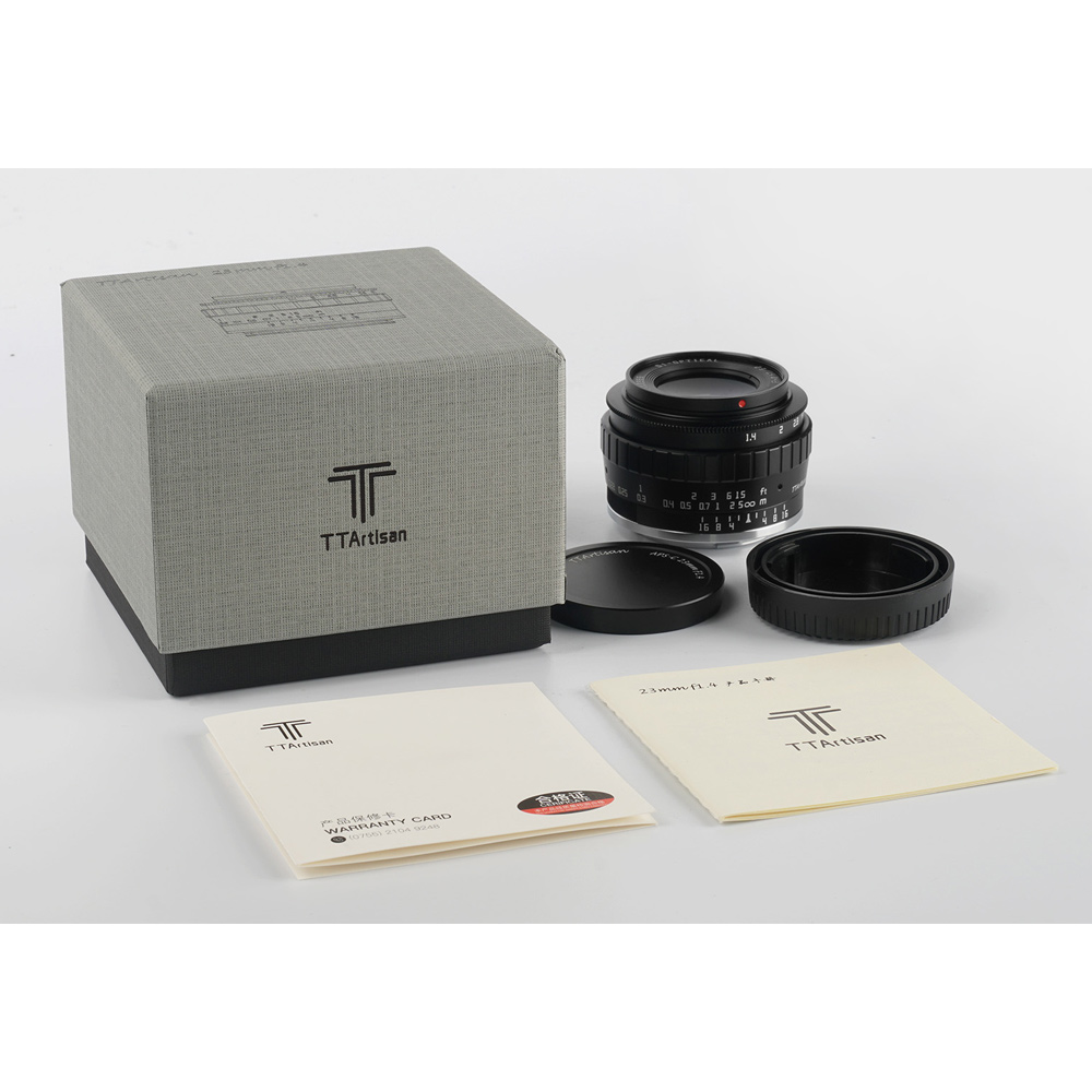 [리퍼비시 S] 티티아티산 MF 23mm F1.4 캐논 RF마운트 APS-C 렌즈 블랙실버 TTArtisan