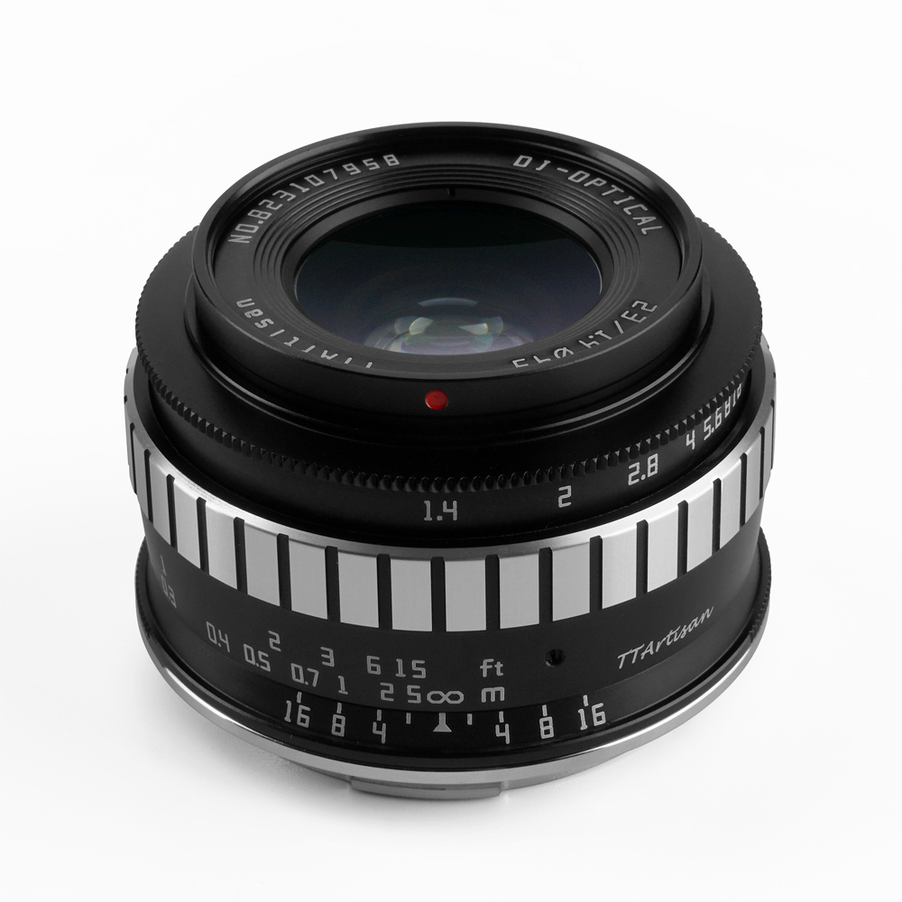 [리퍼비시 A] 티티아티산 MF 23mm F1.4 캐논 RF마운트 APS-C 렌즈 블랙실버 TTArtisan