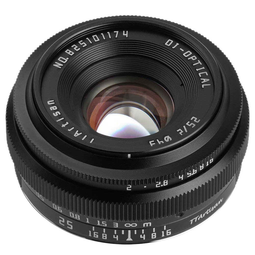 [리퍼비시 S] 티티아티산 MF 25mm F2.0 소니 E마운트 APS-C 렌즈 블랙 TTArtisan