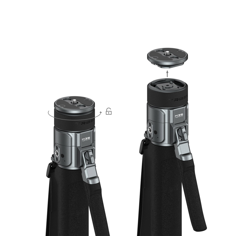 스몰리그 6283 Potato Jet TRIBEX PRO X-Clutch 카본 비디오 원터치 모노포드
