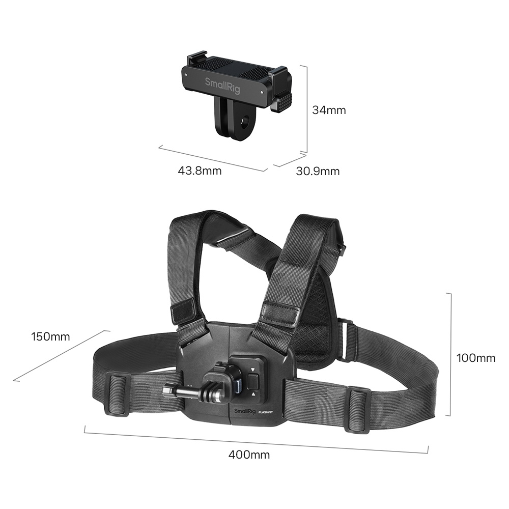 스몰리그 6305 DJI 오즈모 액션6 나노 퀵릴리즈 체스트 마운트