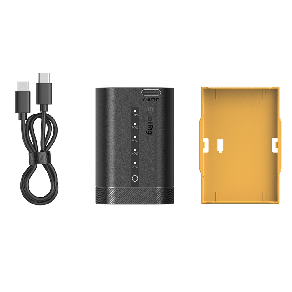 스몰리그 5298 캐논 LP-E6P USB-C 충전식 카메라 배터리 디스플레이 탑재