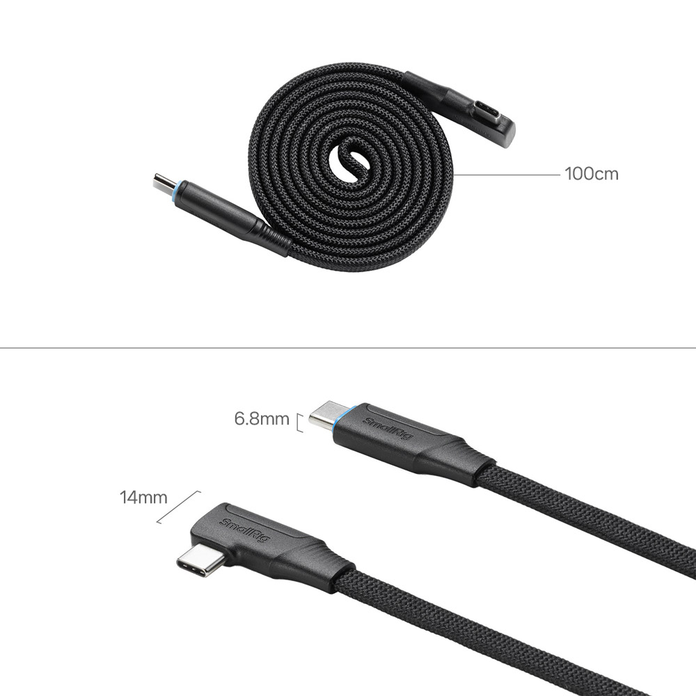 스몰리그 5613 USB-C 240W 마그네틱 코일 충전 케이블 100cm