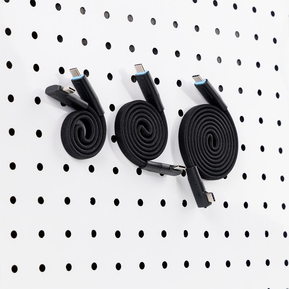 스몰리그 5614 USB-C 240W 코일 데이터 케이블 USB 3.2 Gen2x2 35cm