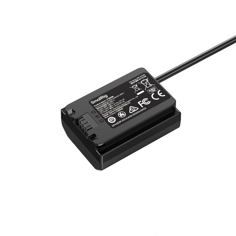 스몰리그 6539 소니 NP-FZ100 USB-C 더미배터리 전원 케이블