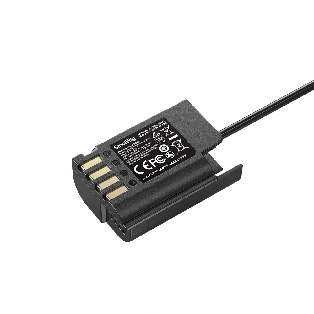 스몰리그 6657 파나소닉 DMW-BLK22 USB-C 더미배터리 전원 케이블